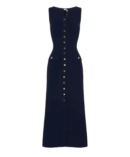 Vestido largo bolsillos